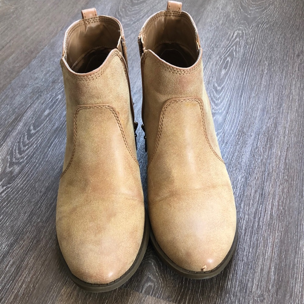 G by Guess tan booties